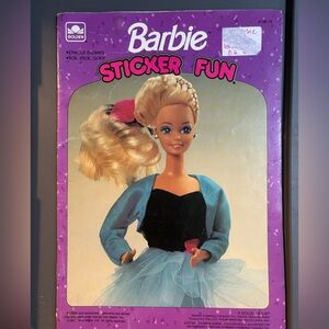Vintage 1991 Barbie Sticker Fun Book